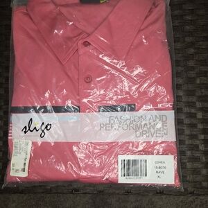 Sligo Men's Pink Performance Polo Shirt